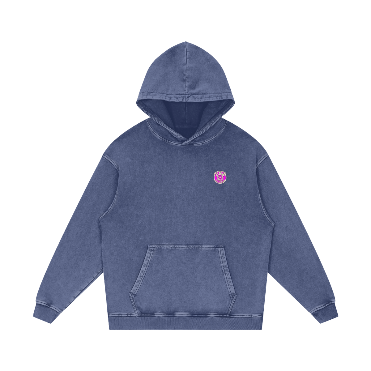 Doggy Style Societ- Varsity Vintage print- Luxury Snow Washed Loose Cotton Hoodie