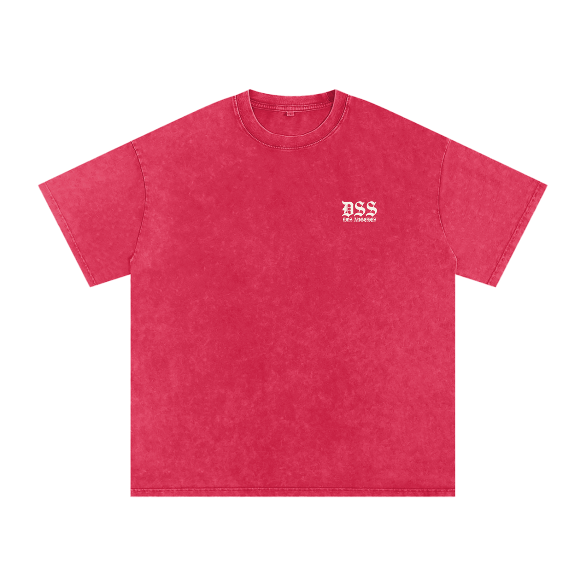 DSS LA Arch Oversized Snow Washed Tee - Washed Black - Bone-LA Rue