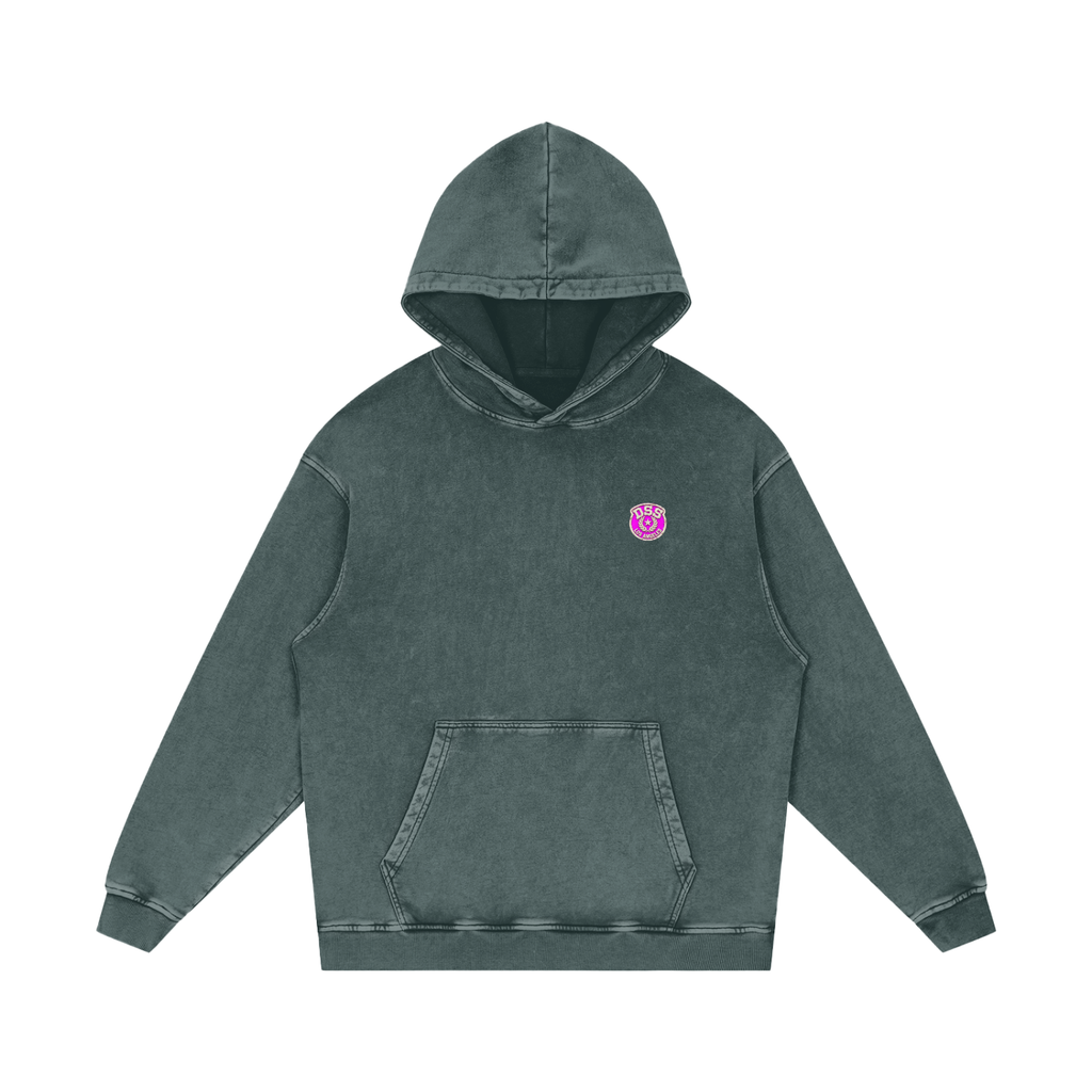 Doggy Style Societ- Varsity Vintage print- Luxury Snow Washed Loose Cotton Hoodie