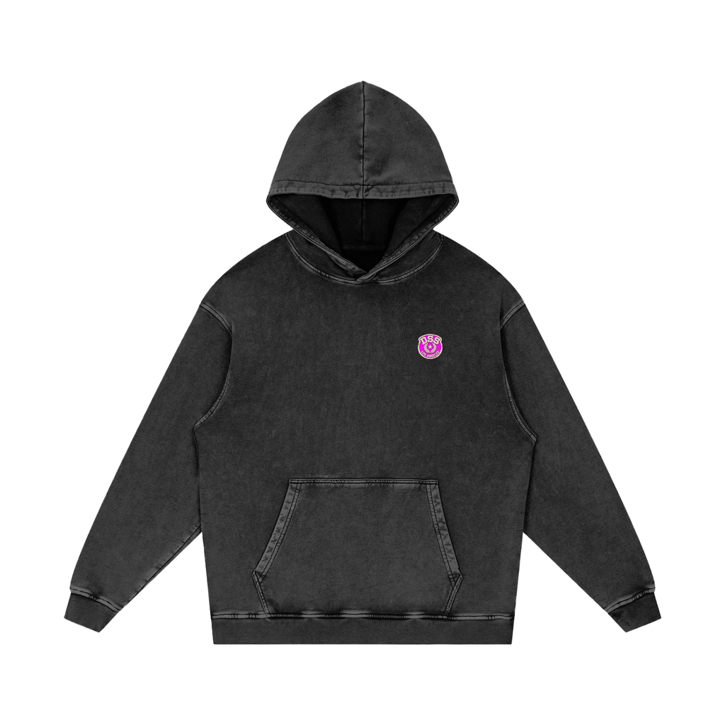 Doggy Style Societ- Varsity Vintage print- Luxury Snow Washed Loose Cotton Hoodie