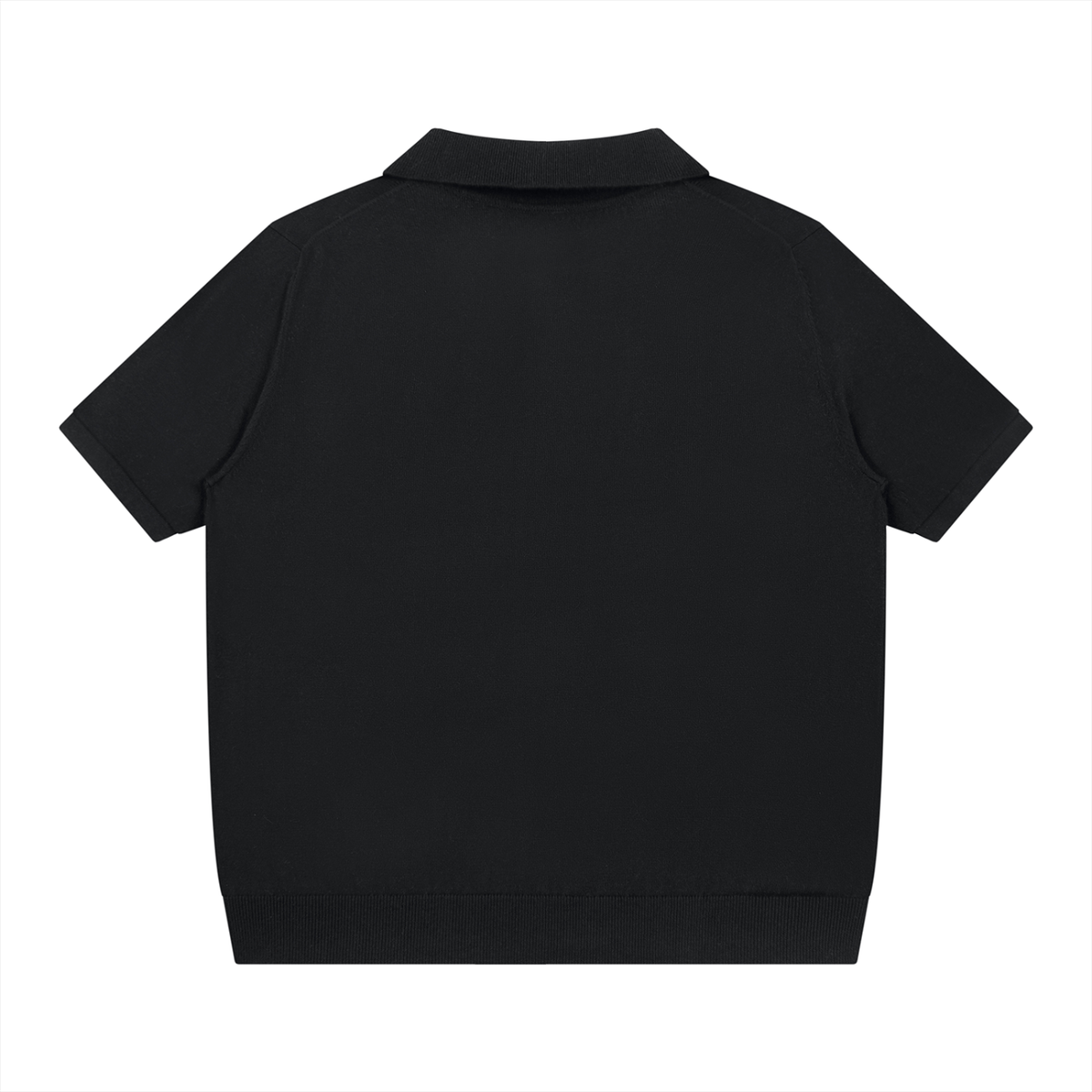 Doggy Style Society — The Stealth Frenchie Polo — Black on Black-NOIR
