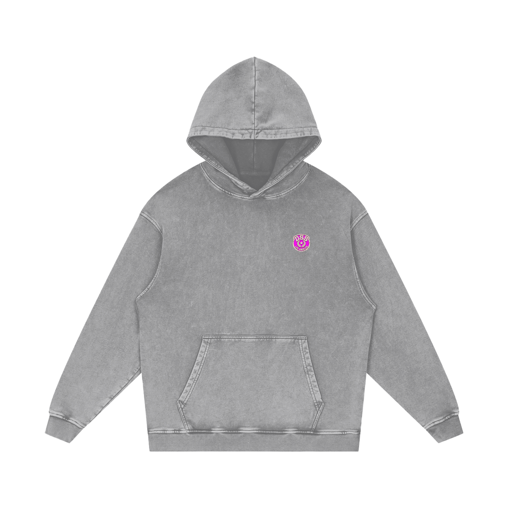 Doggy Style Societ- Varsity Vintage print- Luxury Snow Washed Loose Cotton Hoodie