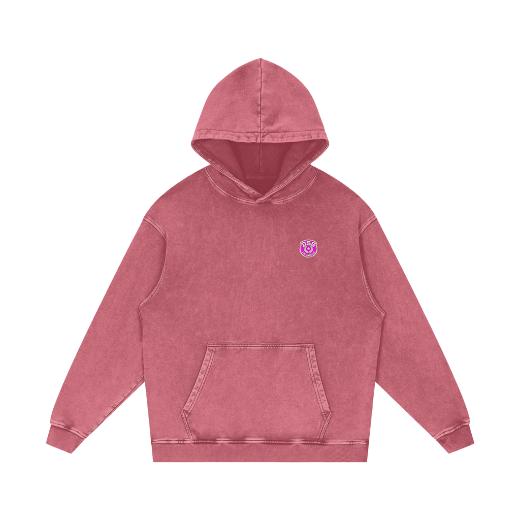 Doggy Style Societ- Varsity Vintage print- Luxury Snow Washed Loose Cotton Hoodie
