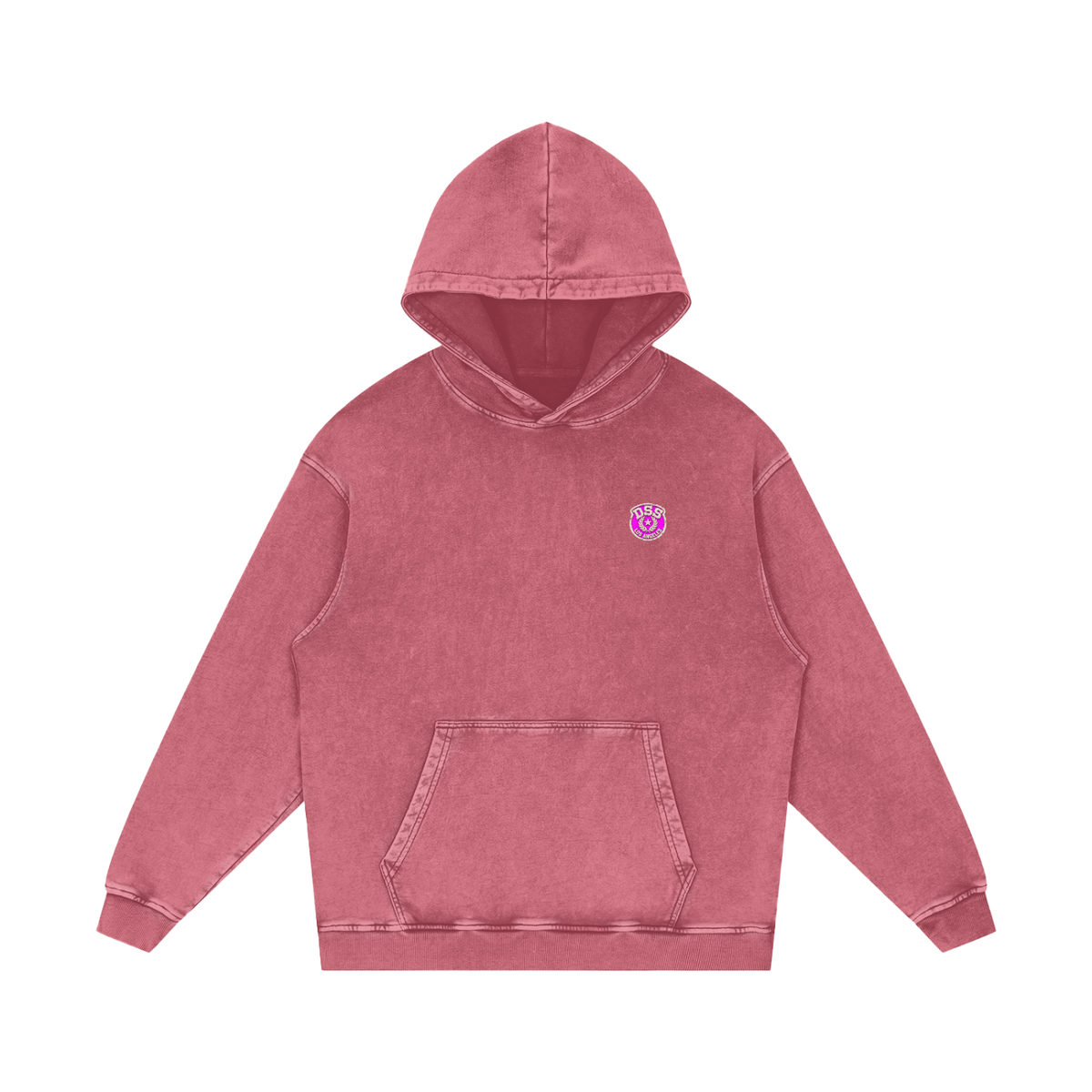 Doggy Style Societ- Varsity Vintage print- Luxury Snow Washed Loose Cotton Hoodie