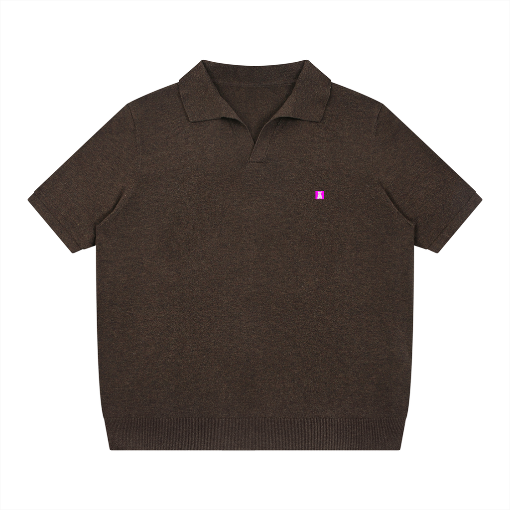 Doggy Style Society — The Stealth Frenchie Polo — Black on Black-NOIR